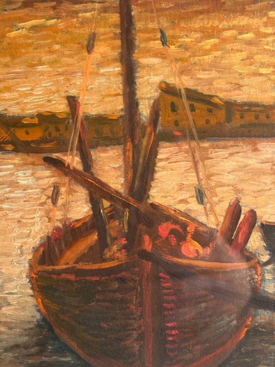 Oil Painting on Canvas Board of Castiglione della Pescaia by Ado Ragazzini – Paintings & Drawings (photo 5 of 7)