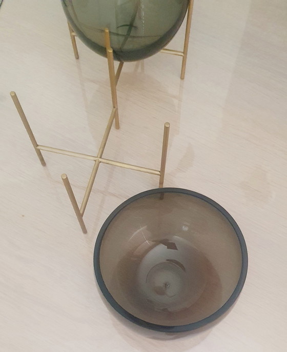 Image 1 of Design authentique - Vase et bol échassé de Menu (ensemble)