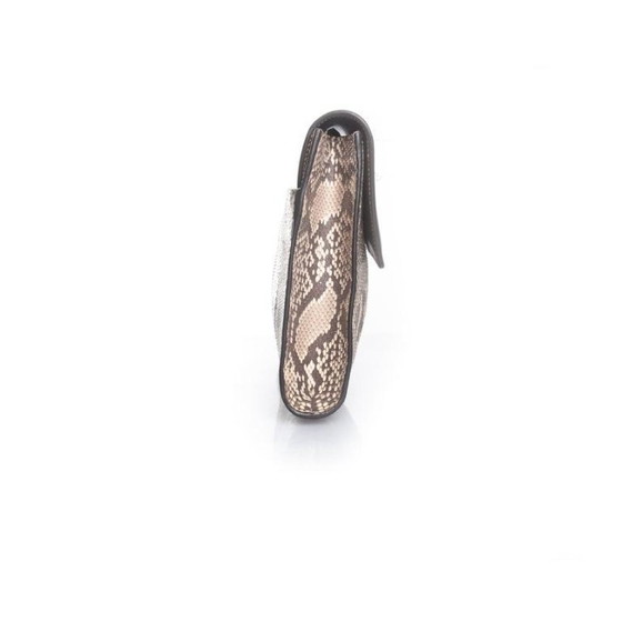 Image 1 of Gucci Clutch aus Pythonleder mit Metallklappe