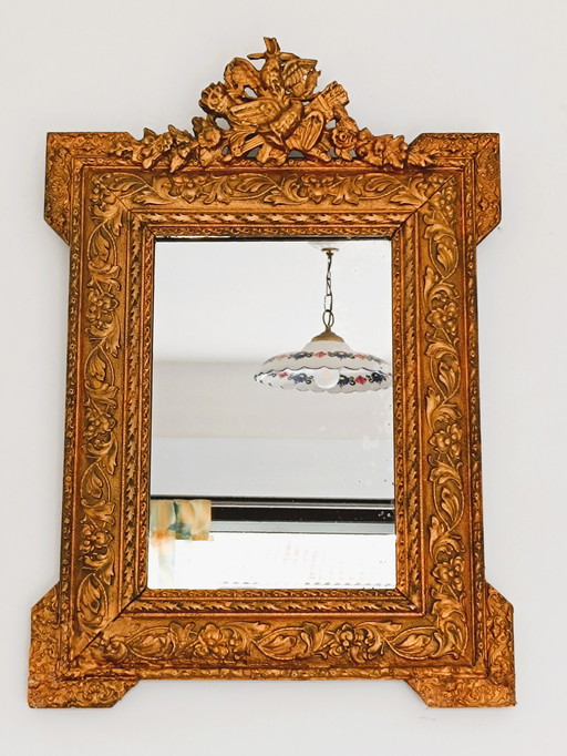 Napoleon III Wall Mirror Late 19th century 71 x 50 cm