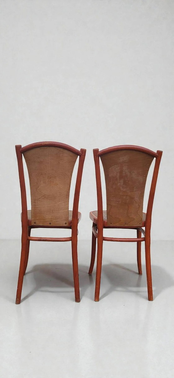Art Nouveau Thonet Chair (*2) – Dining chairs, Wood (photo 6 of 9)