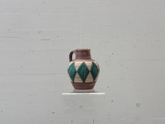 Image 1 of Keramikvase mit geometrischem Dekor, 1960er/70er Jahre