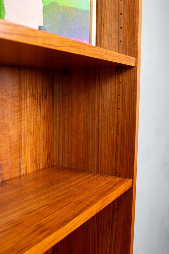 Image 1 of Vintage teak and walnut bookcase, highboard, chest of drawers, mid-century modern, 1960s