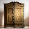 Antiker barocker bemalter Kleiderschrank aus Kiefer – Österreichisch-Ungarische Monarchie, Jahr 1794 (photo 9 of 40)