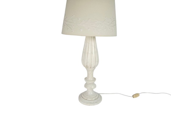 Image 1 of Pegasan - Albast - natuursteen -  tafellamp - Hollywood Regency stijl - Spanje - 70's