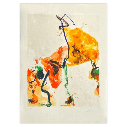 Kim En JOONG Monde imaginaire II Litografía firmada 1989
