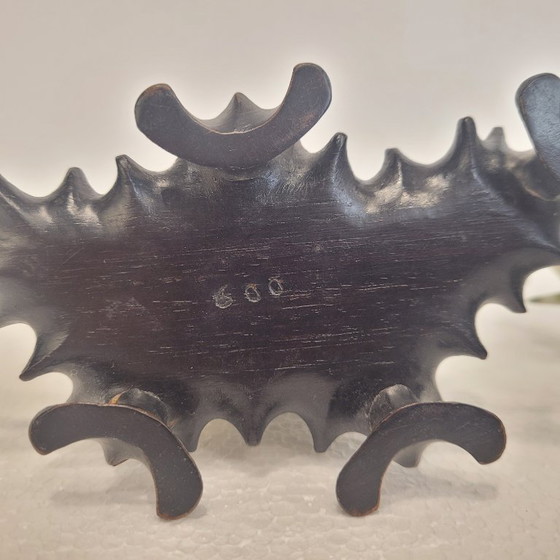 Image 1 of Pair of elephant paperweights, veined marble, 80’s - France