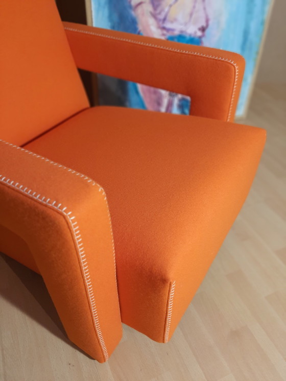 Image 1 of Cassina Utrecht 637 Nuovo mai usato in panno di lana Ruggine arancione (Serie 13L) Punto cavallo