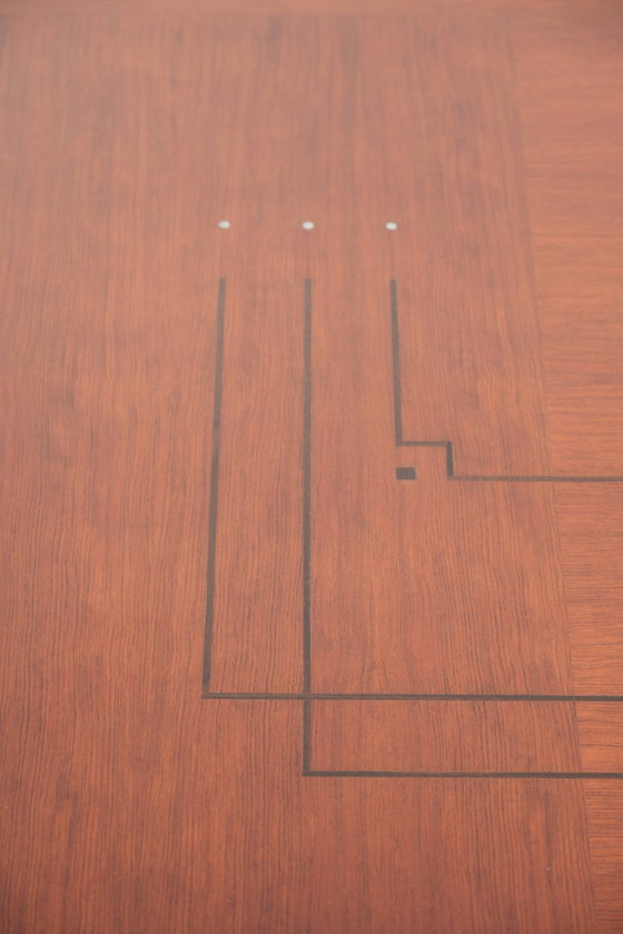 Large square Art Deco Schuitema coffee table from the Decoforma series in good condition and rare – Wood (photo 7 of 13)