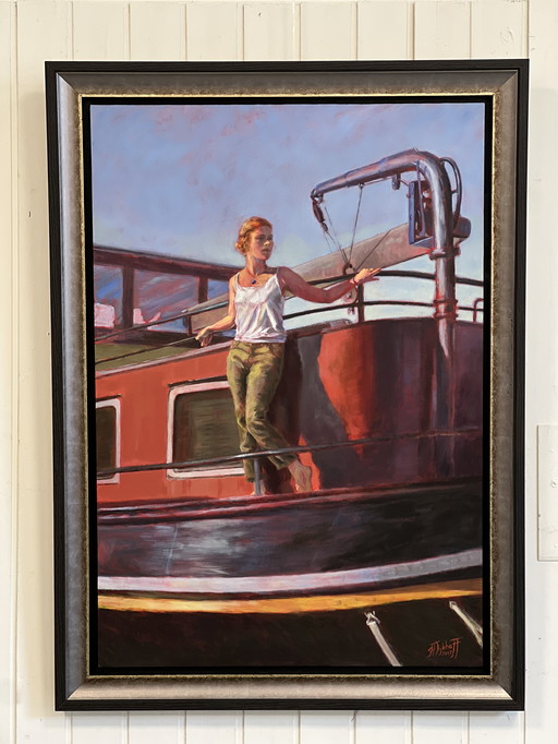 Original oil painting on panel "Freedom"