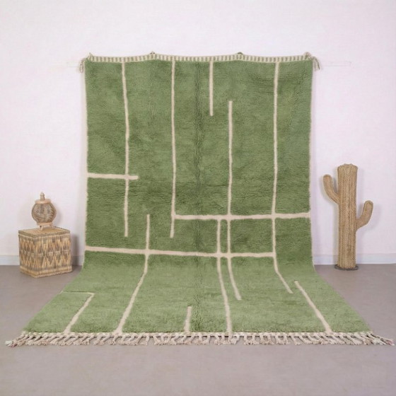 Image 1 of Beni-Ourain-Teppich aus echter Wolle, Farben individuell anpassbar, 300 cm x 200 cm