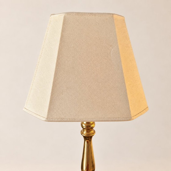 Lampe de table vintage suédoise en laiton et verre par Falkenbergs Belysning – FLB 6236 – Brass (photo 2 of 9)