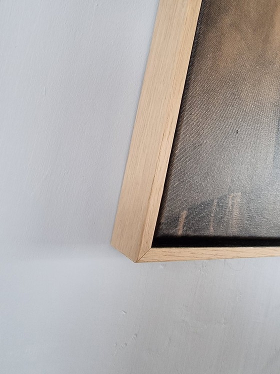 Image 1 of Frances Eckhardt - Figurative dunkle Malerei 40x50 gerahmt