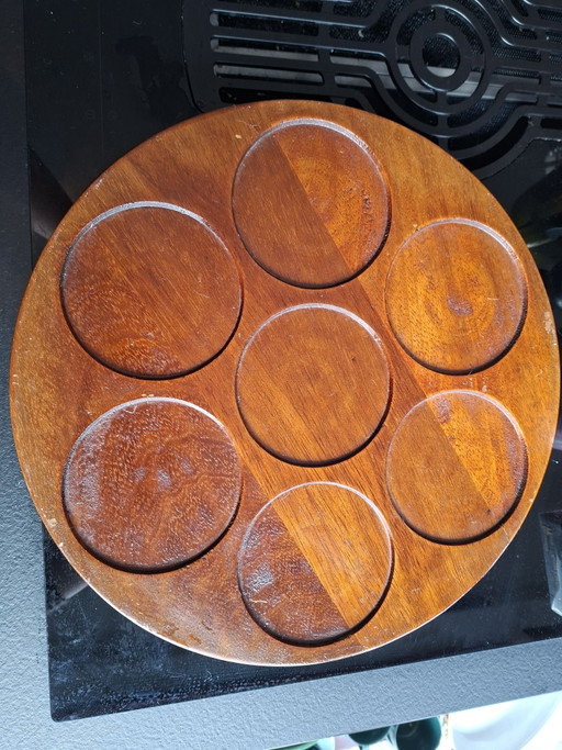 Vintage teakhouten lazy Suzanne van Richard Nissen Denemarken, Scandinavisch design.