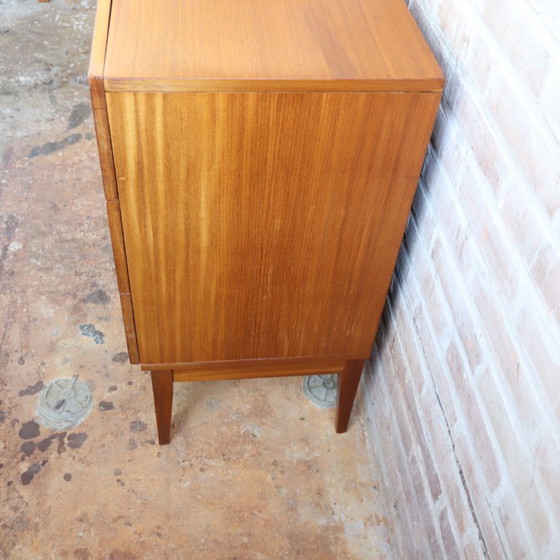 Image 1 of Vintage ladekast jaren 60 70 teak fineer