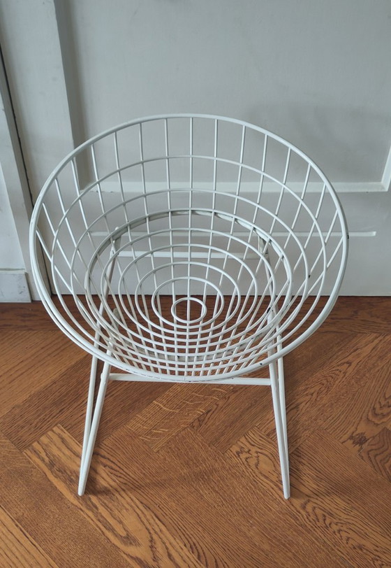 Image 1 of Pastoe wire stool white KM 05 4 pcs.
