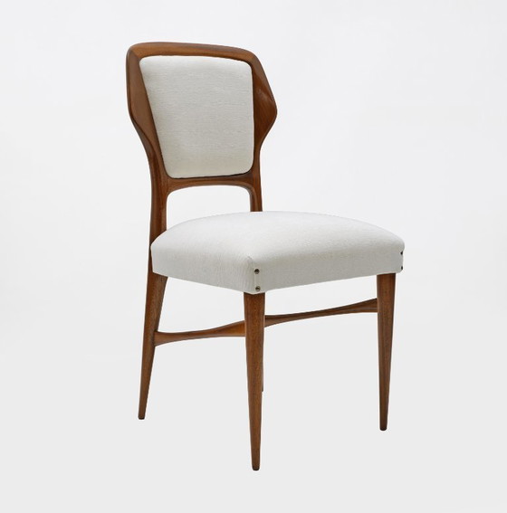 Image 1 of Vittorio Dassi Italiaanse eetkamerstoelen in mid-century modern stijl, jaren 1950, set van vier