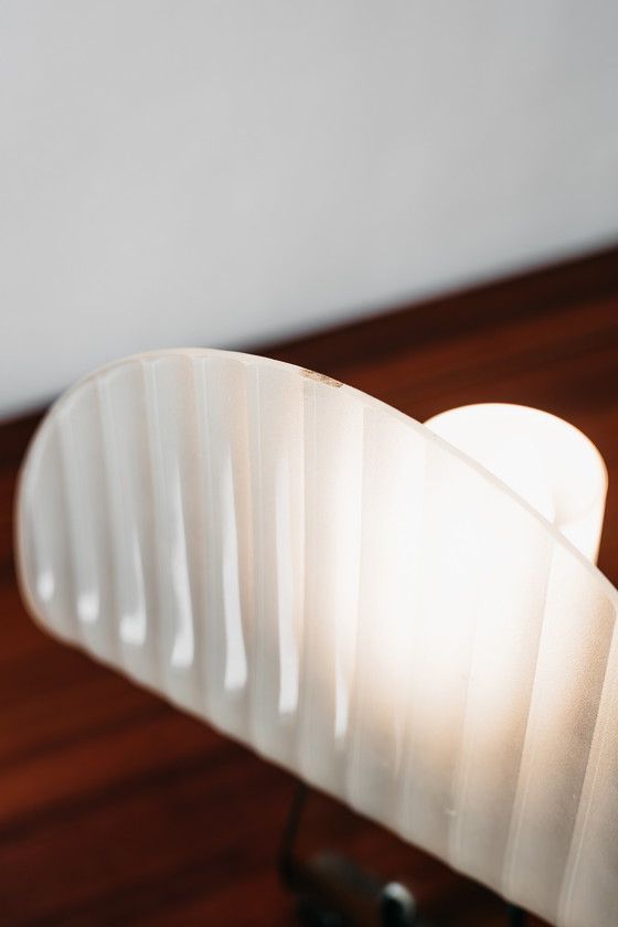 Image 1 of Table Lamp Silhouette Design Table Lamp Marble & Glass 1980's Postmodern