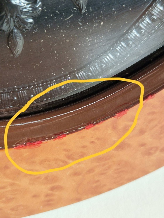 Image 1 of Acca briar and silver tray made in Italy