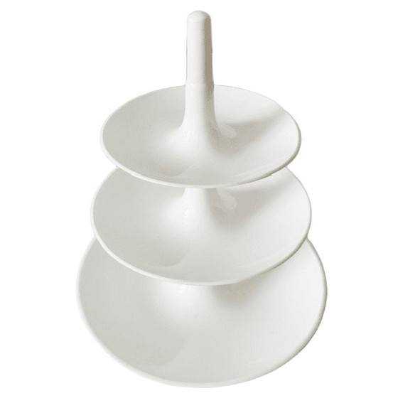 Image 1 of Étagère vintage Koziol Babell : étagère de service empilable blanche des années 1990