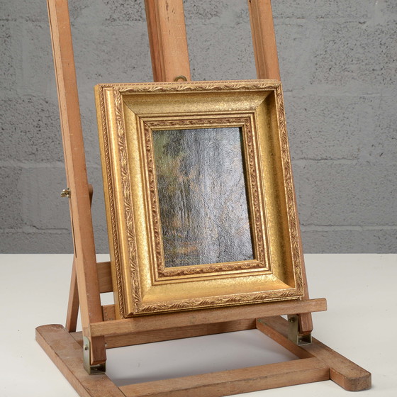 Miniatura paesaggistica a olio su tavola del XIX secolo – Dipinti e disegni (photo 5 of 9)