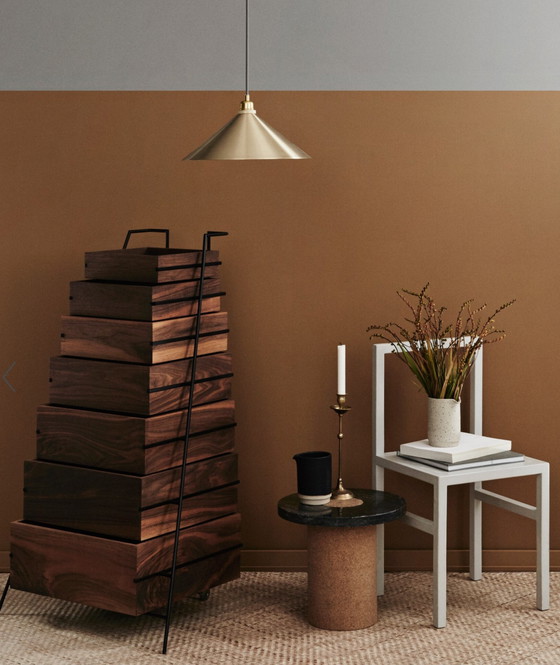 Image 1 of Suspension Frama à abat-jour conique en cuivre