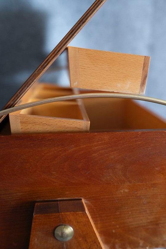 Image 1 of 1960 Vintage - Table de couture Armoire à couture Commode de couture Boîte à couture