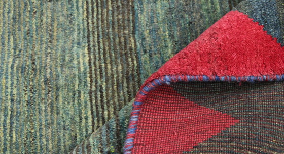 Image 1 of Original Perserteppich Gabbeh Ghashghai Orientteppich 214 cm x 172 cm Alt Natur