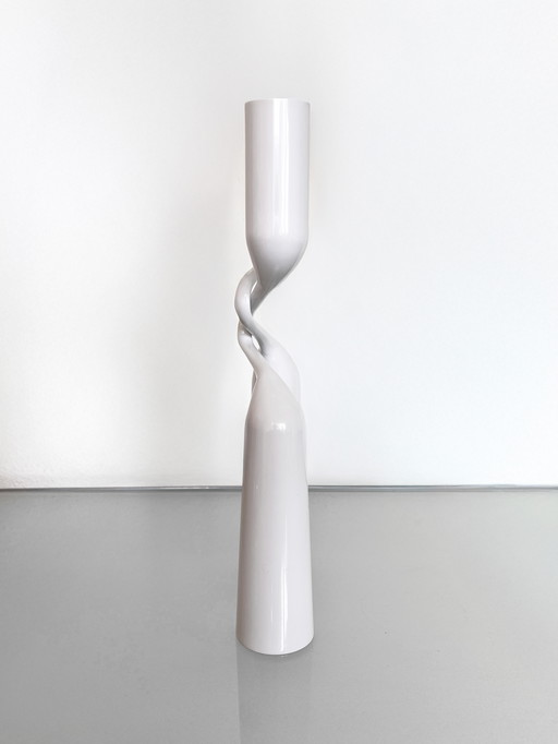 Vintage white Menu Mikaela Dörfel Tango candleholder