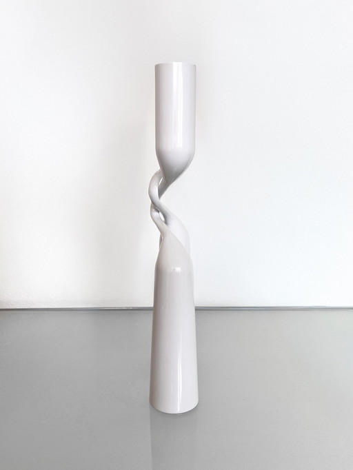 Vintage white Menu Mikaela Dörfel Tango candleholder