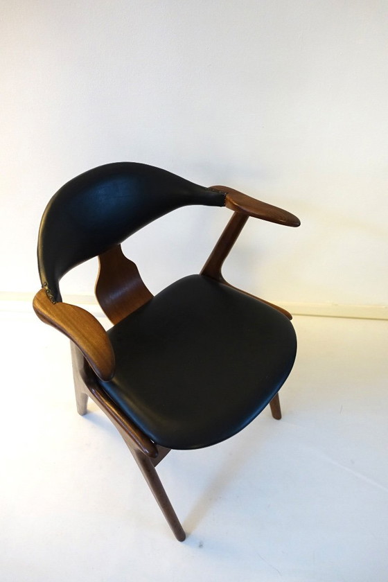 Image 1 of Sedia in corno di mucca Louis van Teffelen, anni '60, AWA