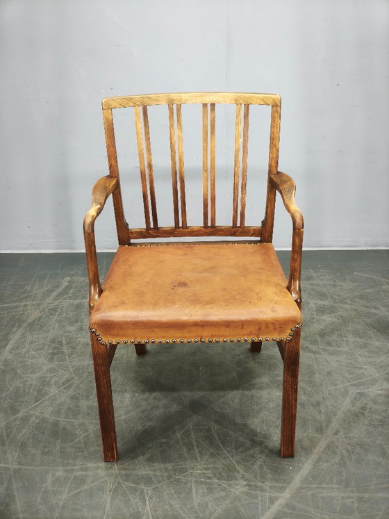 Image 1 of Fauteuil Ole Wanscher modèle 1675 pour Fritz Hansen, Danemark 1942