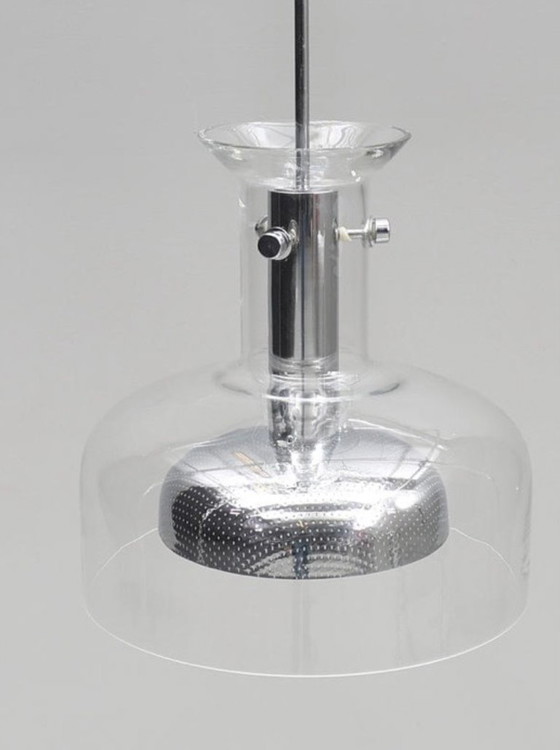 Image 1 of Lampada a sospensione Anders Pehrson in cristallo per Ateljé Lyktan, Svezia, anni '70