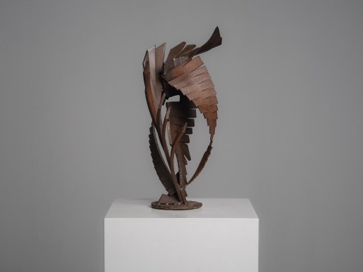 Scultura Astratta Costruttivista in Ferro, Firmata CH, Paesi Bassi, Anni '60 – II