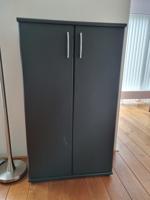 Black semi high cabinet