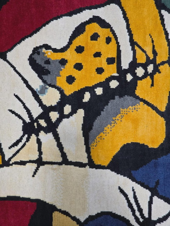 Handgeknoopt wollen tapijt – geïnspireerd op Fernand Léger, moderne kunst, 275x200cm – Vloerkleden en tapijten (photo 7 of 9)