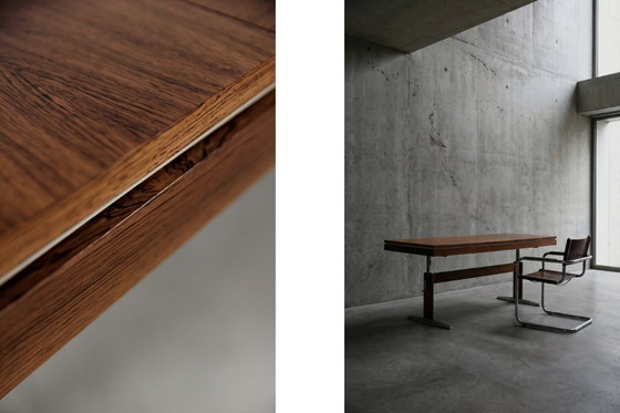 Image 1 of Vintage Mid-Century German Modern Rosewood Adjustable Console from E.M.Ü., 1960s