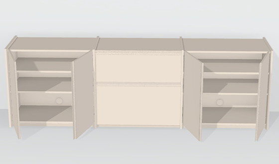Image 1 of Tylko Kommode in Creme mit Türen und Schubladen