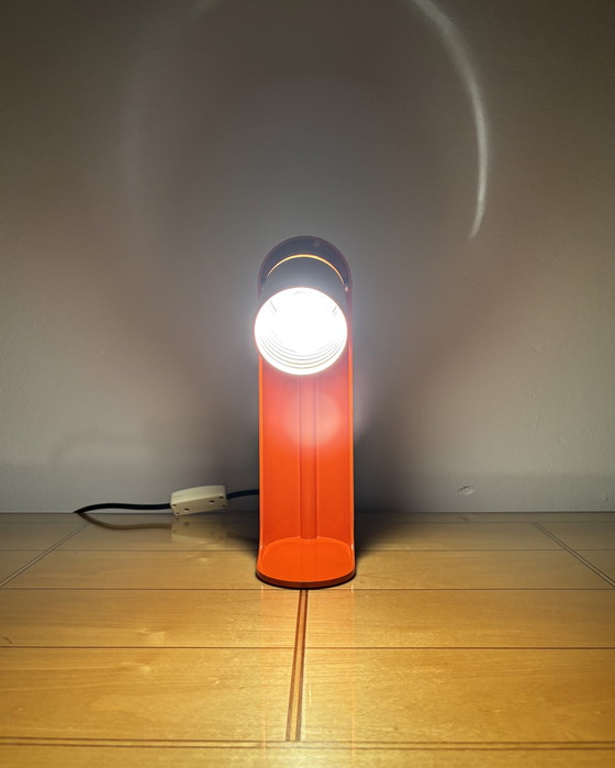 Image 1 of Flip Top Space Age Desk Lamp Leuka 1970s by Richard Carruther Vintage Table Lamp Space Age 70s Mid Century Industrial Italy