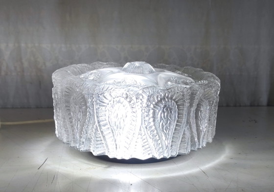 Image 1 of Ceiling or wall light in molded glass - 1960s/70s