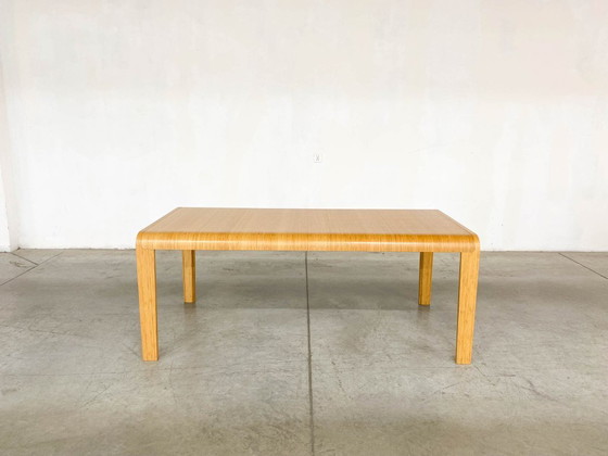 Image 1 of Bamboo Dining Set Table and Chairs by Henrik Tjaerby for Artek Studio, Set of 5