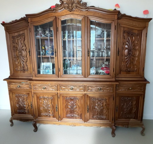 Credenza - vetrina in stile barocco del 1960