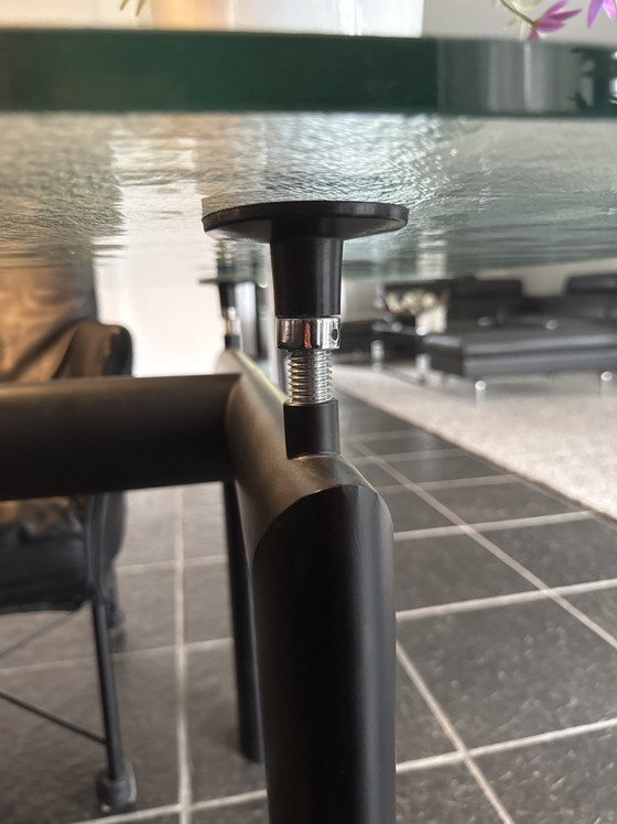 Glass Dining Table Cassina LC6 – Metal (photo 2 of 6)
