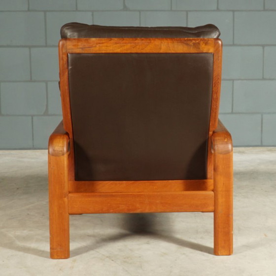 Set vintage Deense fauteuils – L. Olsen & Son – teakhout – jaren 60 – Leather, Wood (photo 5 of 12)