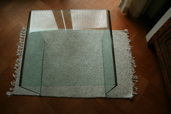 2 mesas auxiliares originales FIAM Italia D-LI – Cristal curvado – Fabricadas en Italia – Glass (photo 4 of 22)