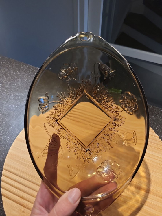 Cuenco pequeño Art déco de cristal marrón, Vidrio (foto 6 de 8)