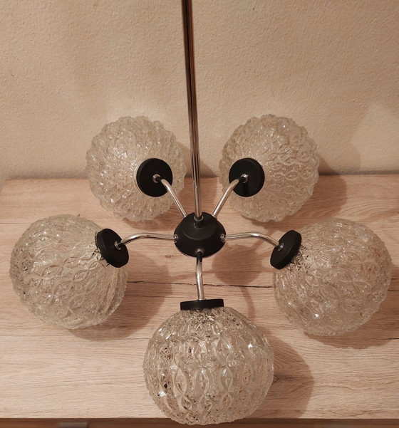 Image 1 of Lámpara de araña de 5 luces, años 70