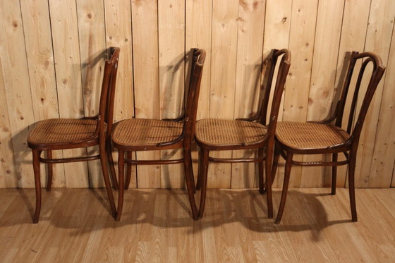 Image 1 of Series x8 bistro chairs no. 56 by Thonet 1904
