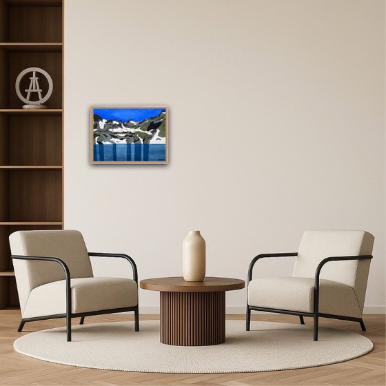 Image 1 of Gouache op 250g natuurpapier. Formaat 40x30cm.