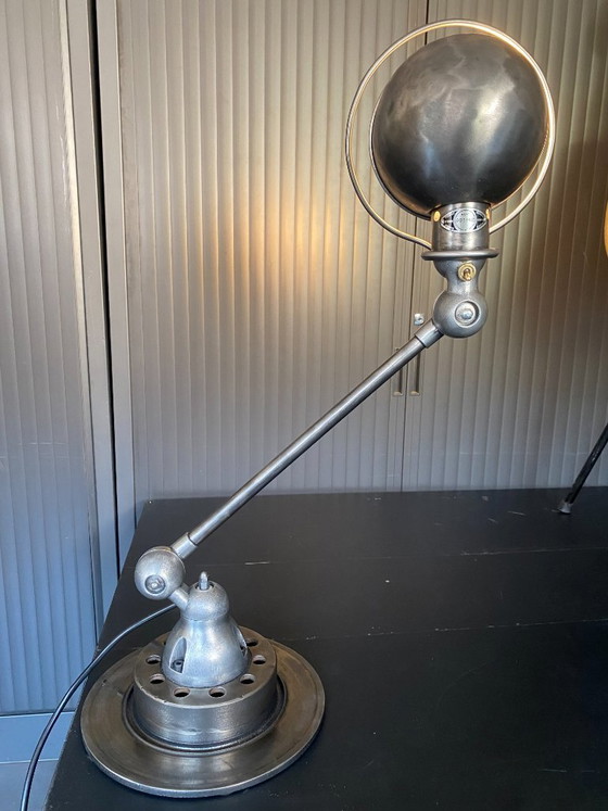 Image 1 of Jieldé 1-Arm Lamp with Graphite Patina, Industrial Vintage